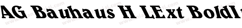 AG Bauhaus H LExt BoldItalic字体转换